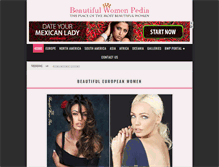 Tablet Screenshot of beautiful-women-pedia.com